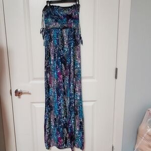 Motherhood Maternity  Colorful Maxi Dress Size S